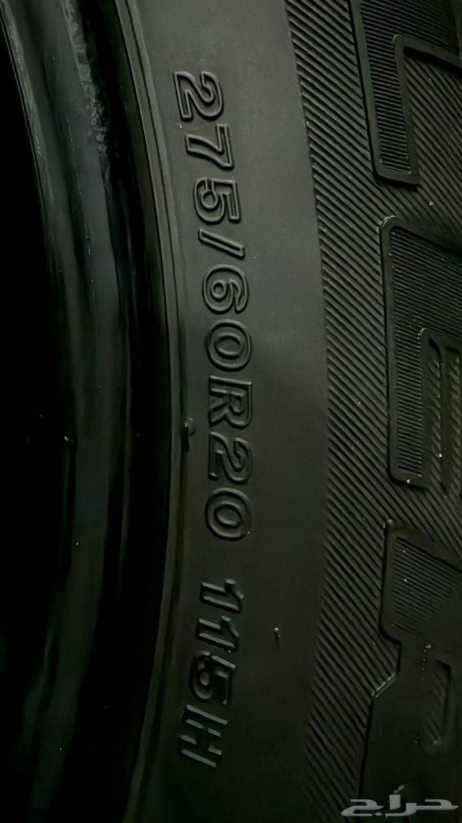 4 كفرات بريجستون ياباني 275 60 20 نظيفه شرط64481845312258111