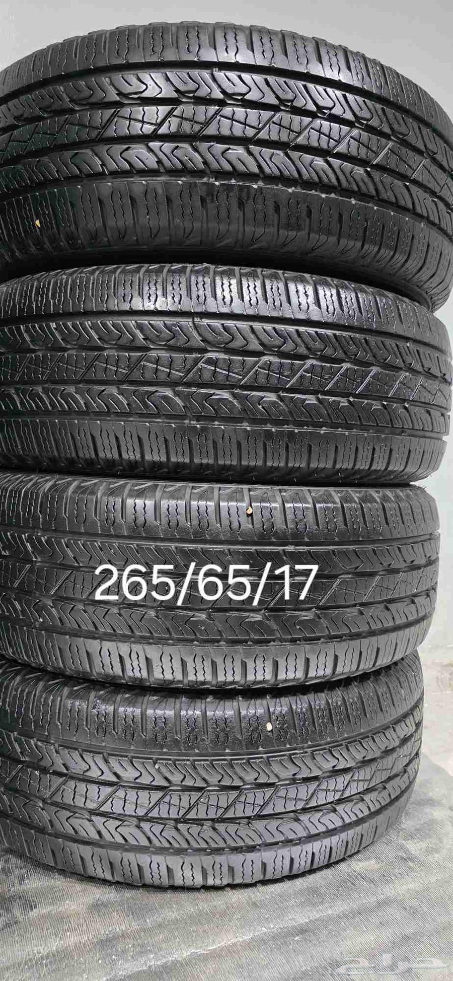 Clean Tire Sets Available in Various Sizes Under Description64467480537217111