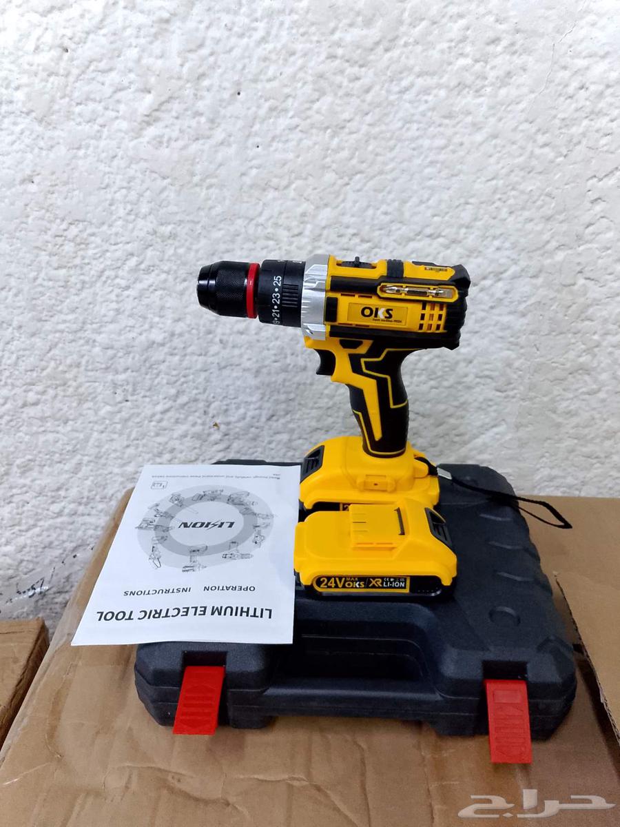دريل شحن بطاريه 24فولت جديد64324546254466110
