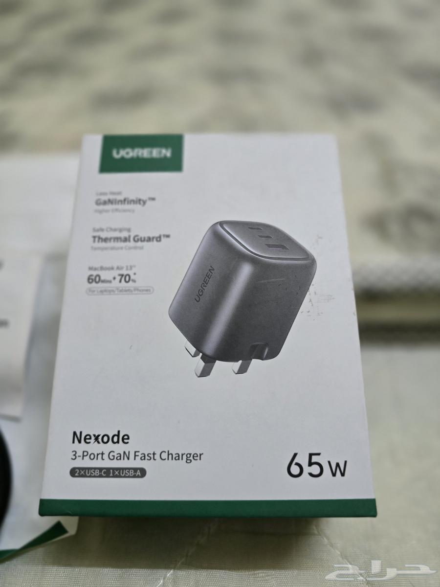 شاحن أصلي 65 واط مع الكيبل جديد64350441648898111