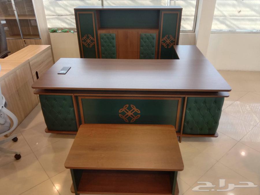 220سم مكتب طقم كامل الون اخضر ممتاز فاخر كرسي دولاب مكتب64368134626563112