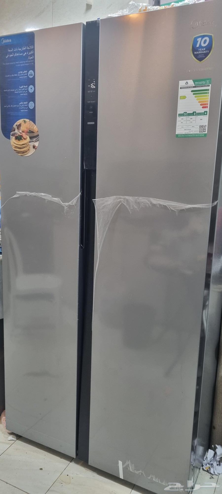 ثلاجة ميديا بابين 18 قدم نفس الجديدة تماما بالضمان64362013773825110