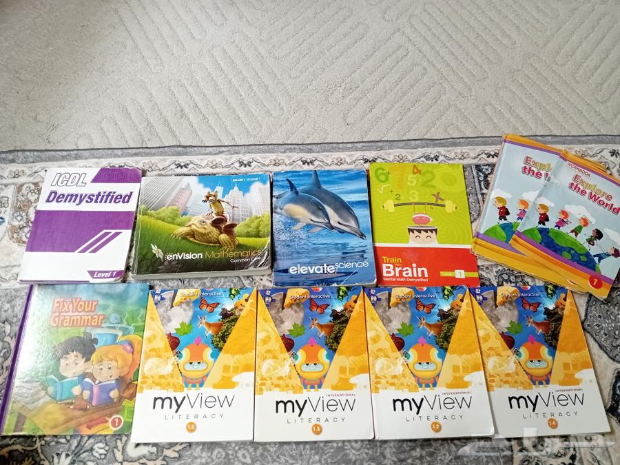 كتب إنترناشيونال منهج أمريكي مستعملة لكن نظيفة64368354357891110