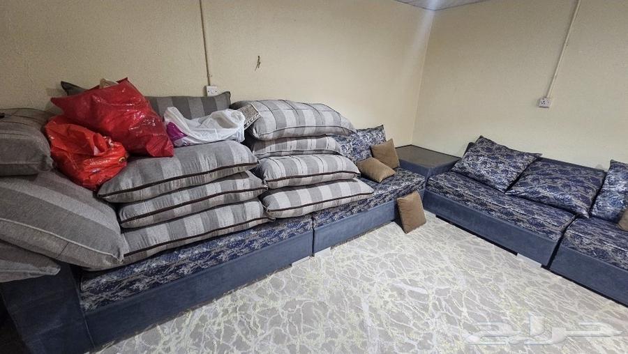 Very clean sofa with a cover, reason for sale: traveling, not entering except for Al-Samal64374993493763110