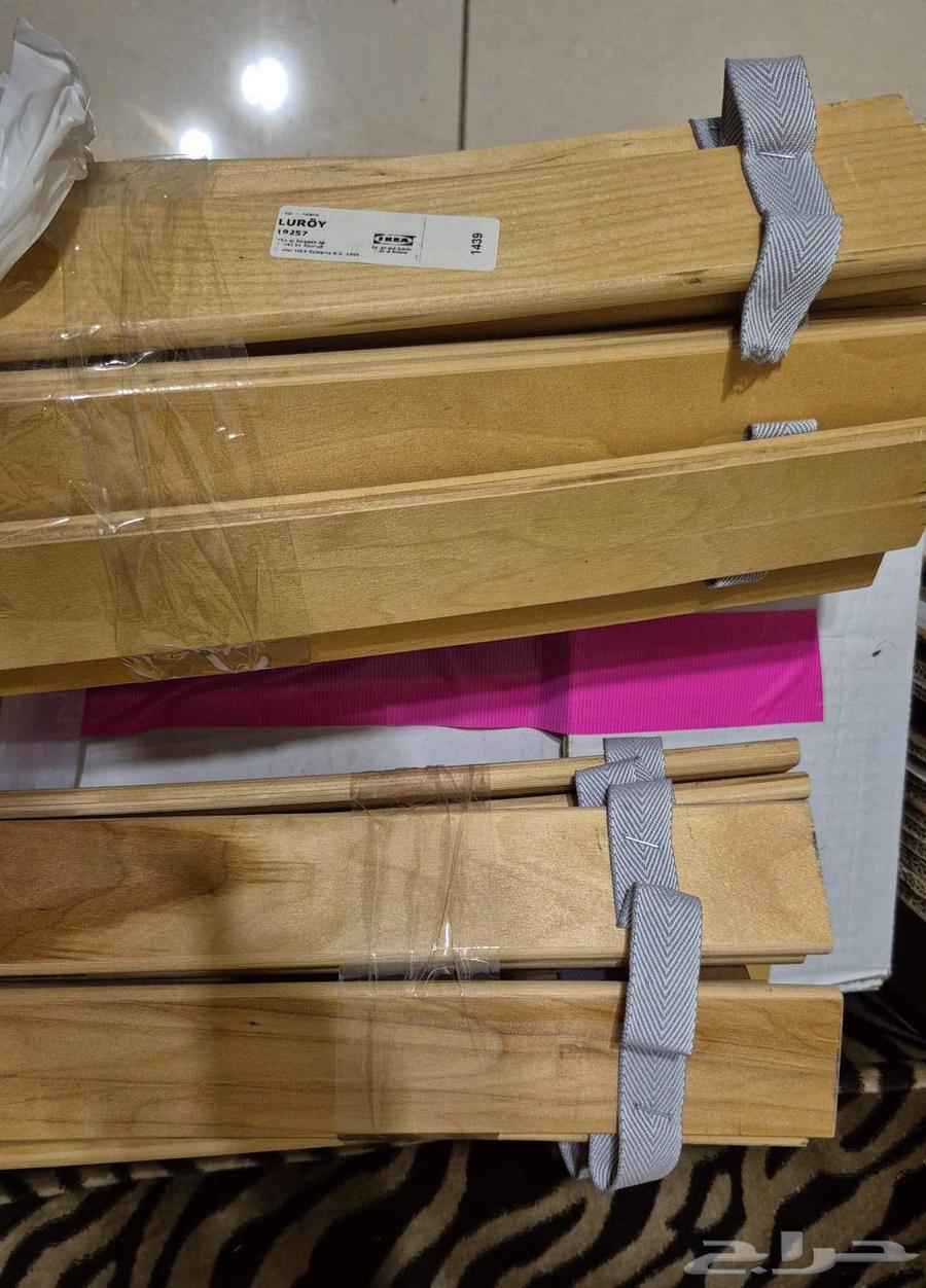 قاعدة سرير ايكيا ارفف من خشب السنديان64369425783042110