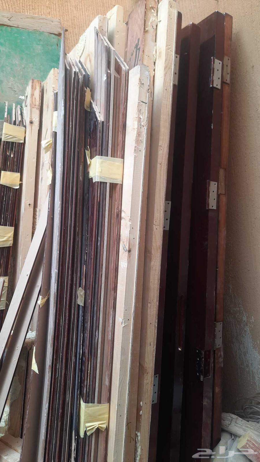 ابواب خشب جديده عدد 8باب جديده مدهون64370098125441111