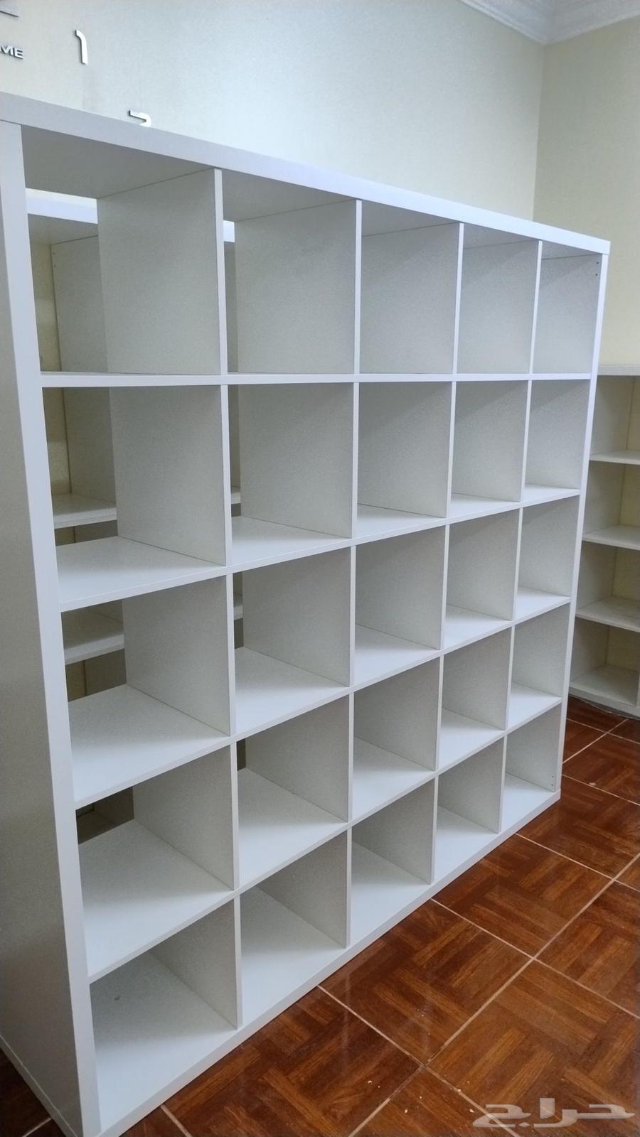 عدد 4 دولاب ايكيا شبه جديده 5x5 عدد الرفوف في الواحد 2564375483006594110