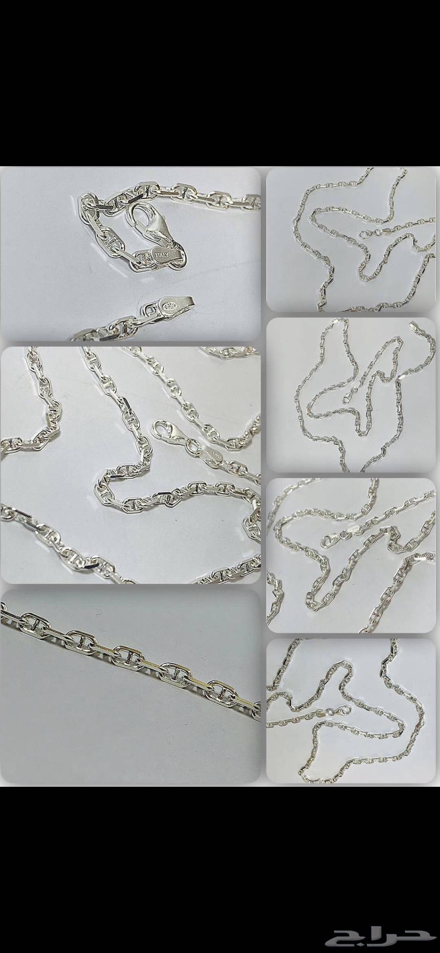 سلسال فضة اصلي إيطالي جديد64373209465602110