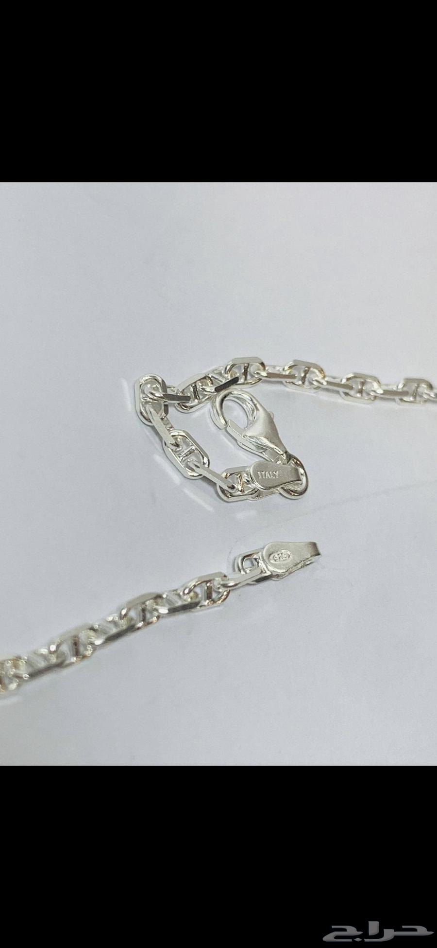 سلسال فضة اصلي إيطالي جديد64373209465602113
