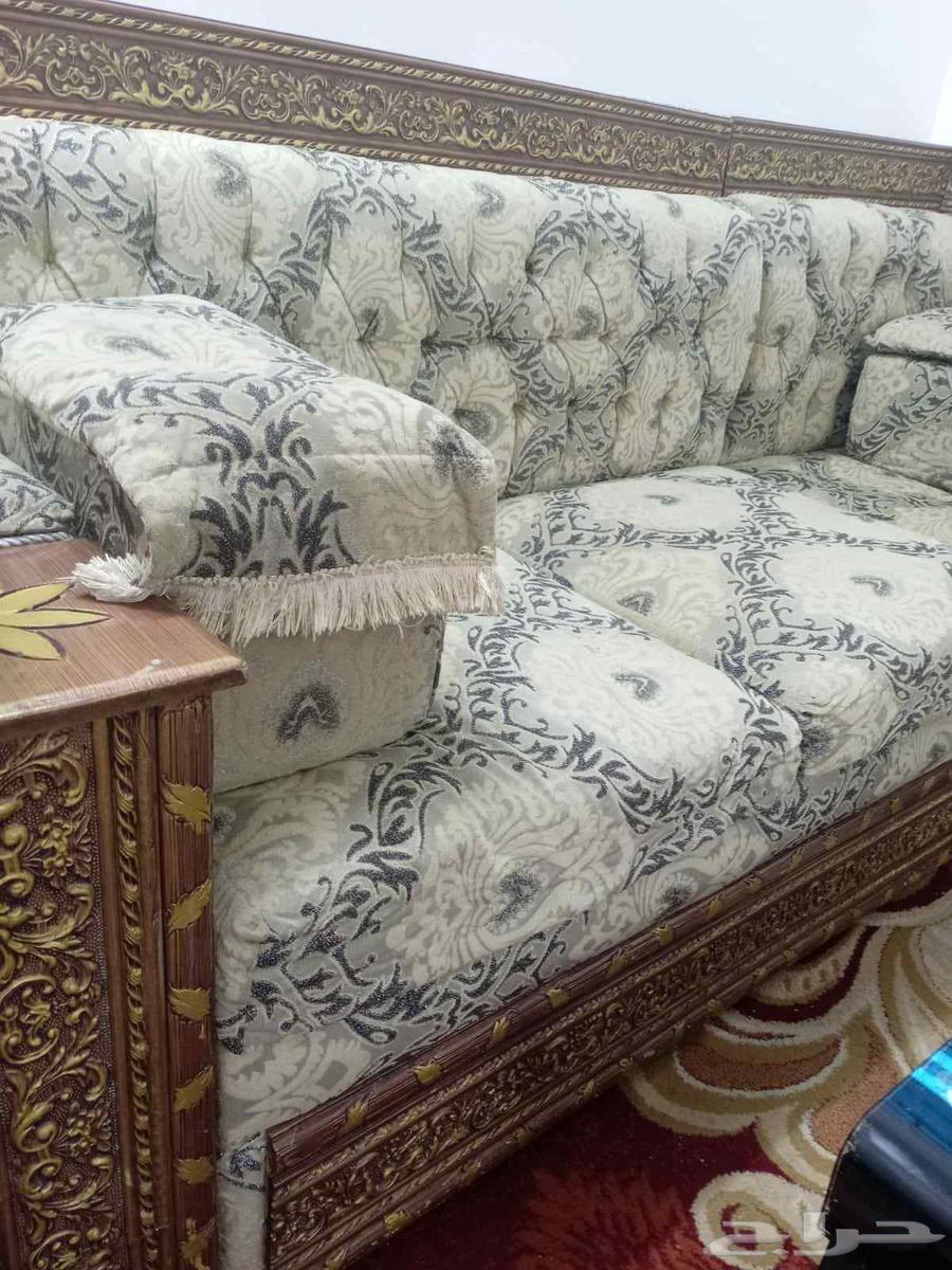 كنب مستعمل نضيف خمس كنب وزاويه64372317172482110