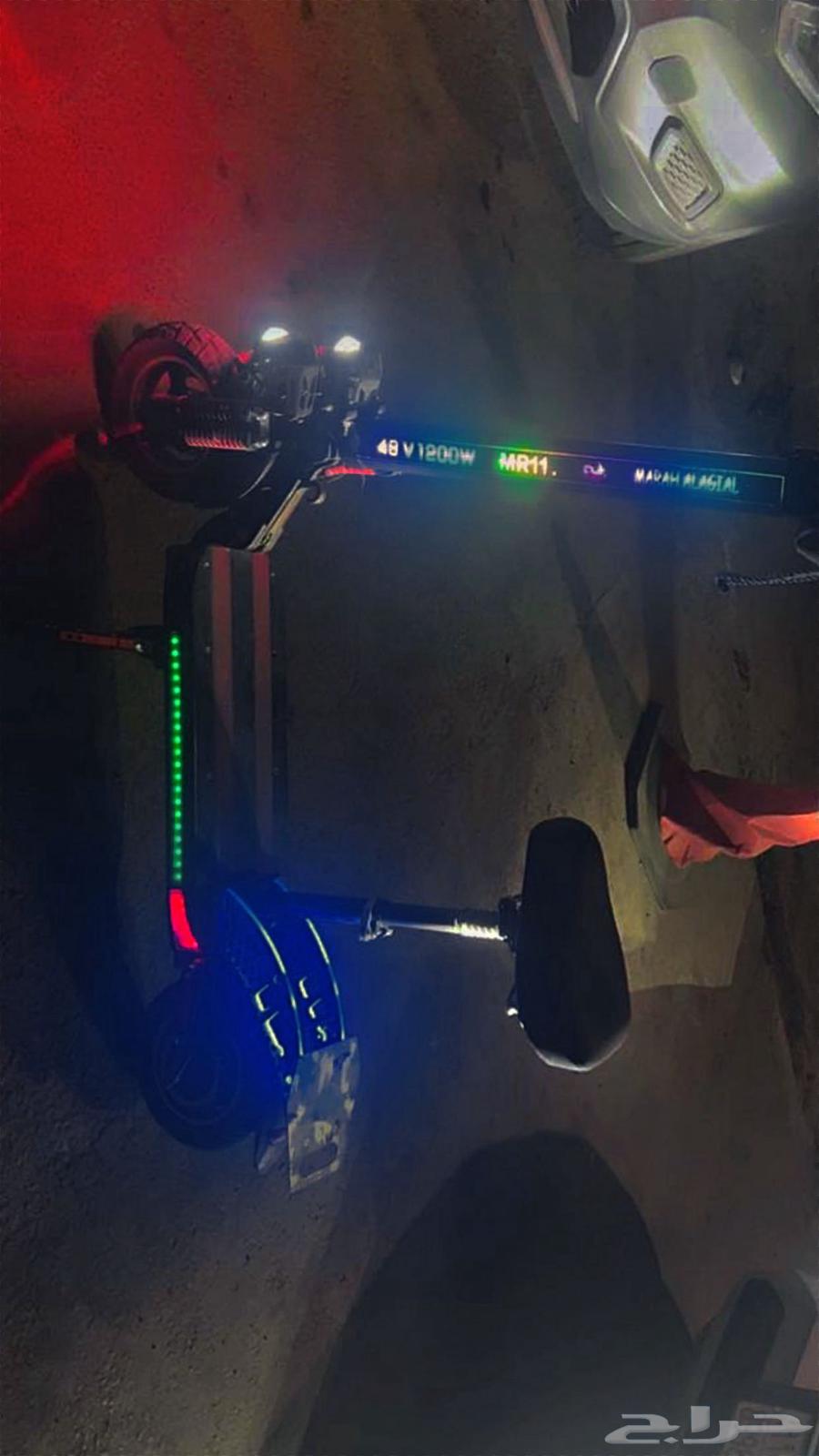 اسكوتر كهربائي سكوتر الوحش 1200W مناسب للمشاوير يتصفط بلكامل64376436547970111