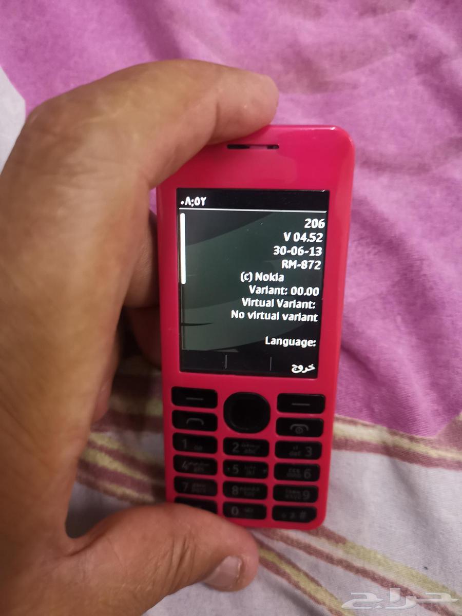 نوكيا 206 هندي أصلي بحاله فوق الممتازه64367084977283112