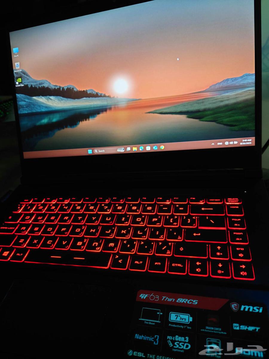 لابتوب قيمنق ام اس اي ( MSI GF63 LAPTOP GAMING )64375126624130112