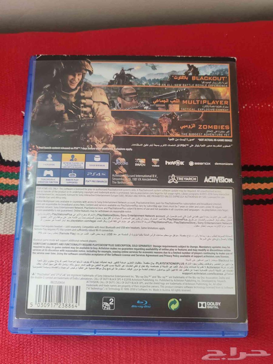 للبيع شريط لعبة بلاك أوبس 4 نظيف ومستعمل64368017710209112