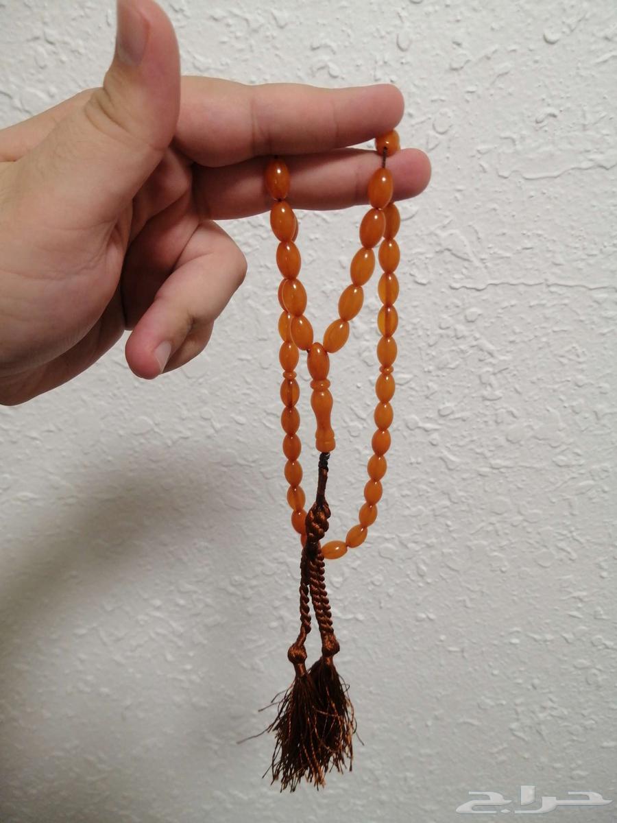 سبحة كهرمان صافيه حبة زيتونة (جديدة).64369160334722112