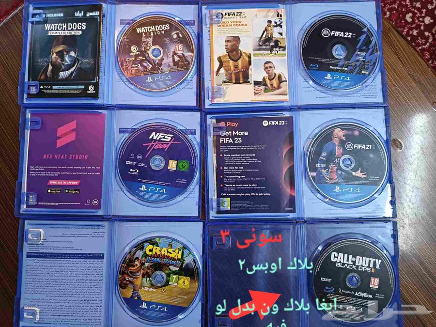 اشرطة سوني فور للبيع وفيه شريط سوني 3 بلاك اوبس ابغا بدل مع64376020724866110