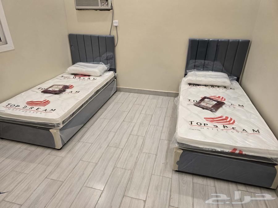 سرير نوم نفر ونص سرير حديد دورين مرتبة مراتب طبيه فندقيه64364545412482110