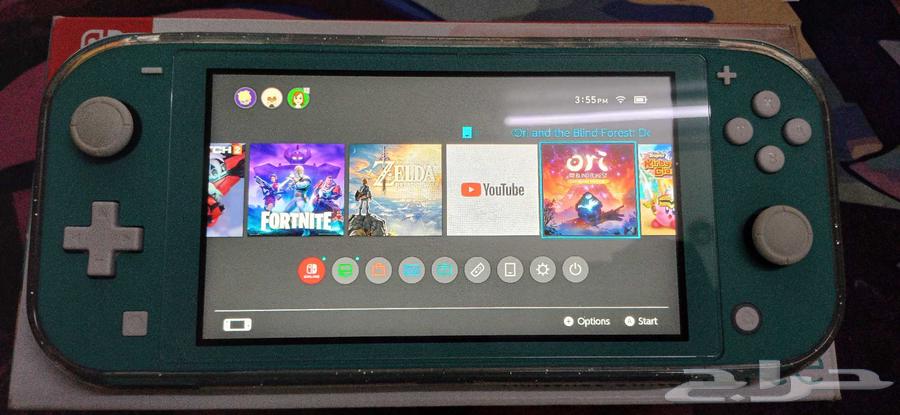 نينتندو سويتش لايت مع ألعاب كثيره و زيلدا بيرث64363681304577110