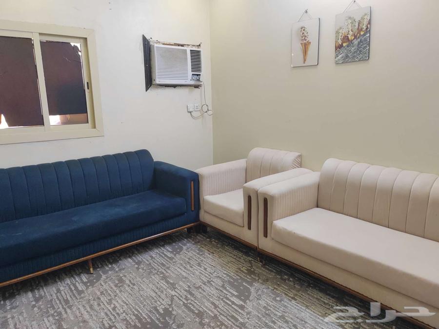 Sofa for urgent sale, 4 pieces, urgently sold in Al-Bahra Al-Amudi, patterned by Bin Laden, Old Mecca Road64369053792514112