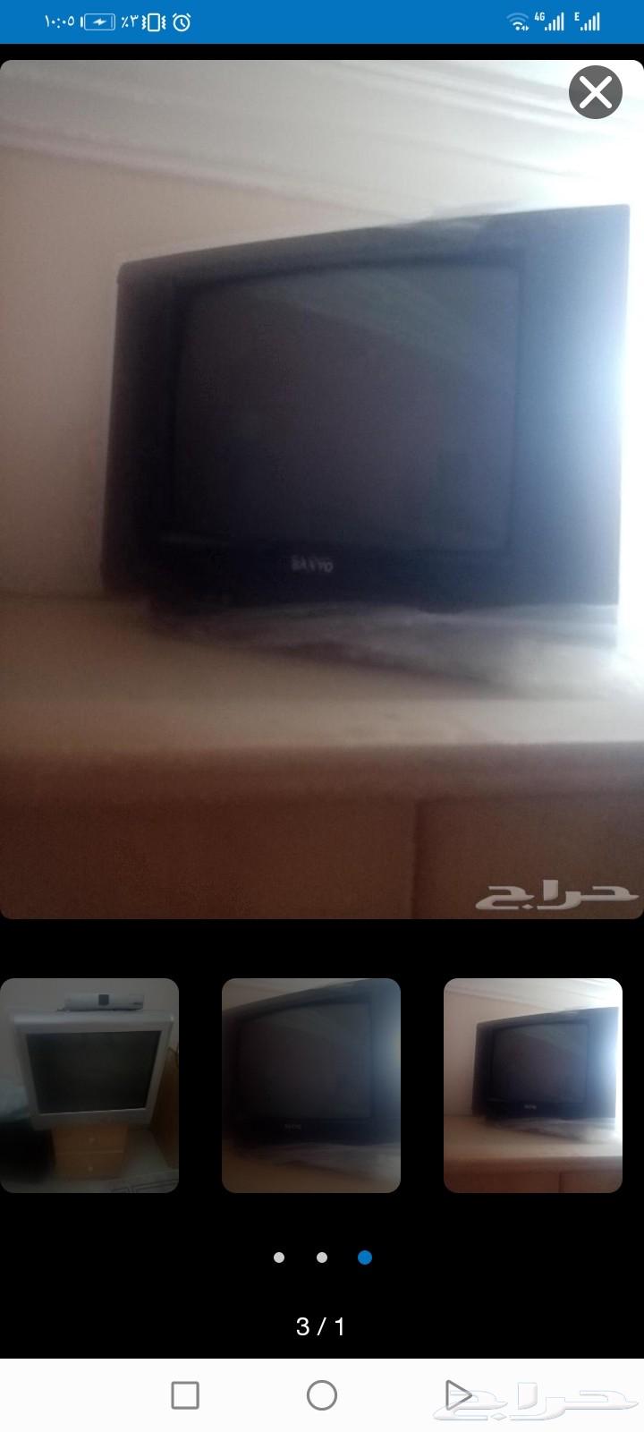 دولاب ملابس وسرير وعدد اثنان تلفزيون 20 و12 بوصه64375991338627111