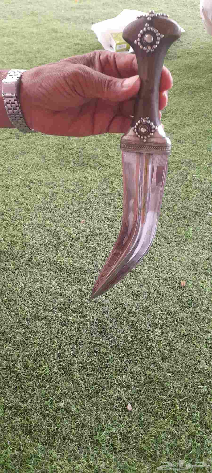 جنبيه حضرمي قديم الراس صيفاني ملبس بفضه64373433297283112