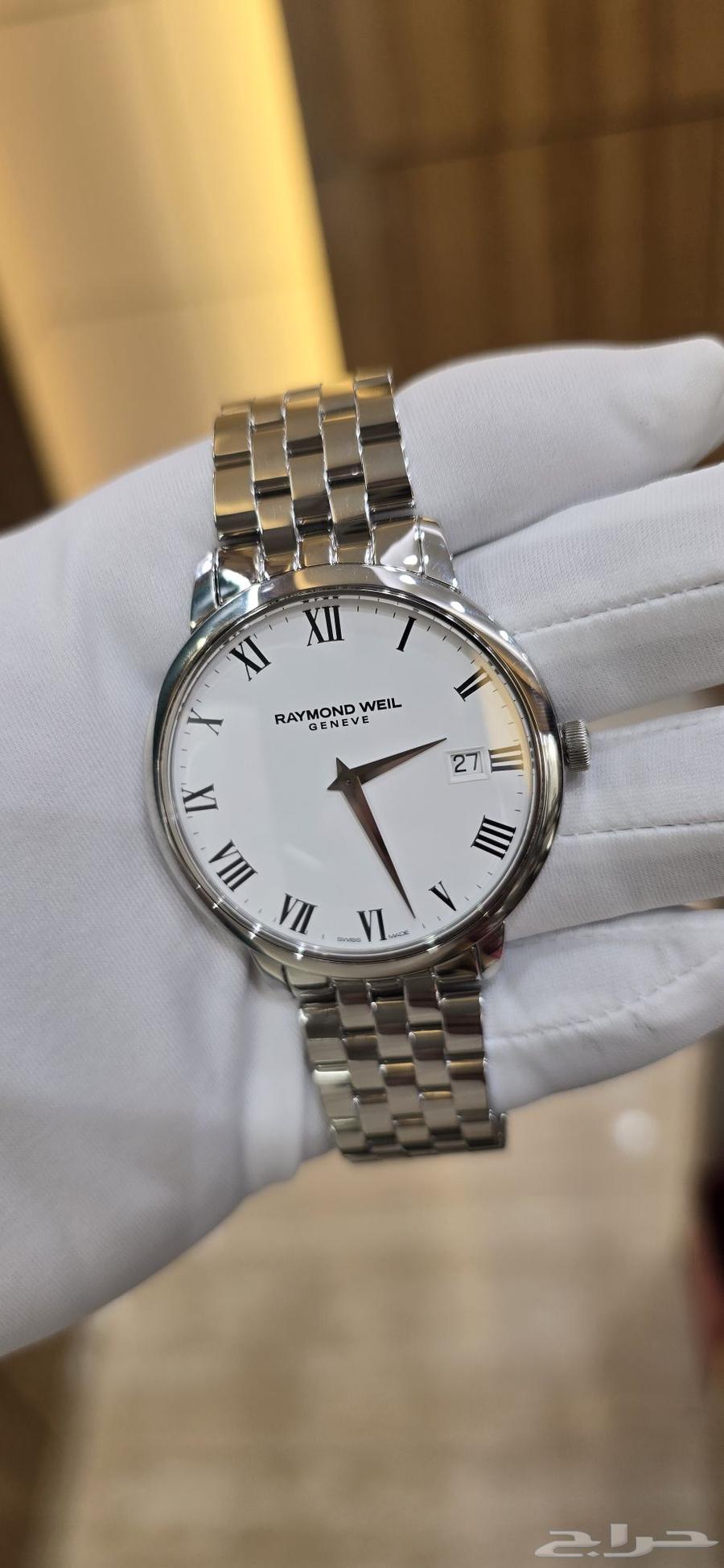 ساعه ريموند ويل اصليه رجالي جديده بجميع مرفقاتها64371365016835110