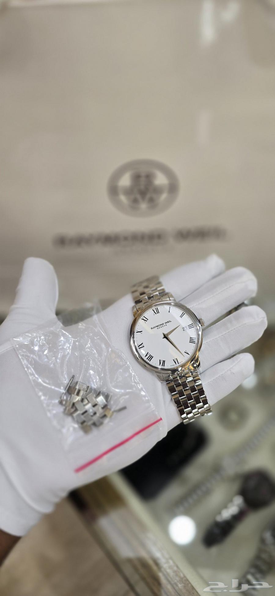 ساعه ريموند ويل اصليه رجالي جديده بجميع مرفقاتها64371365016835112