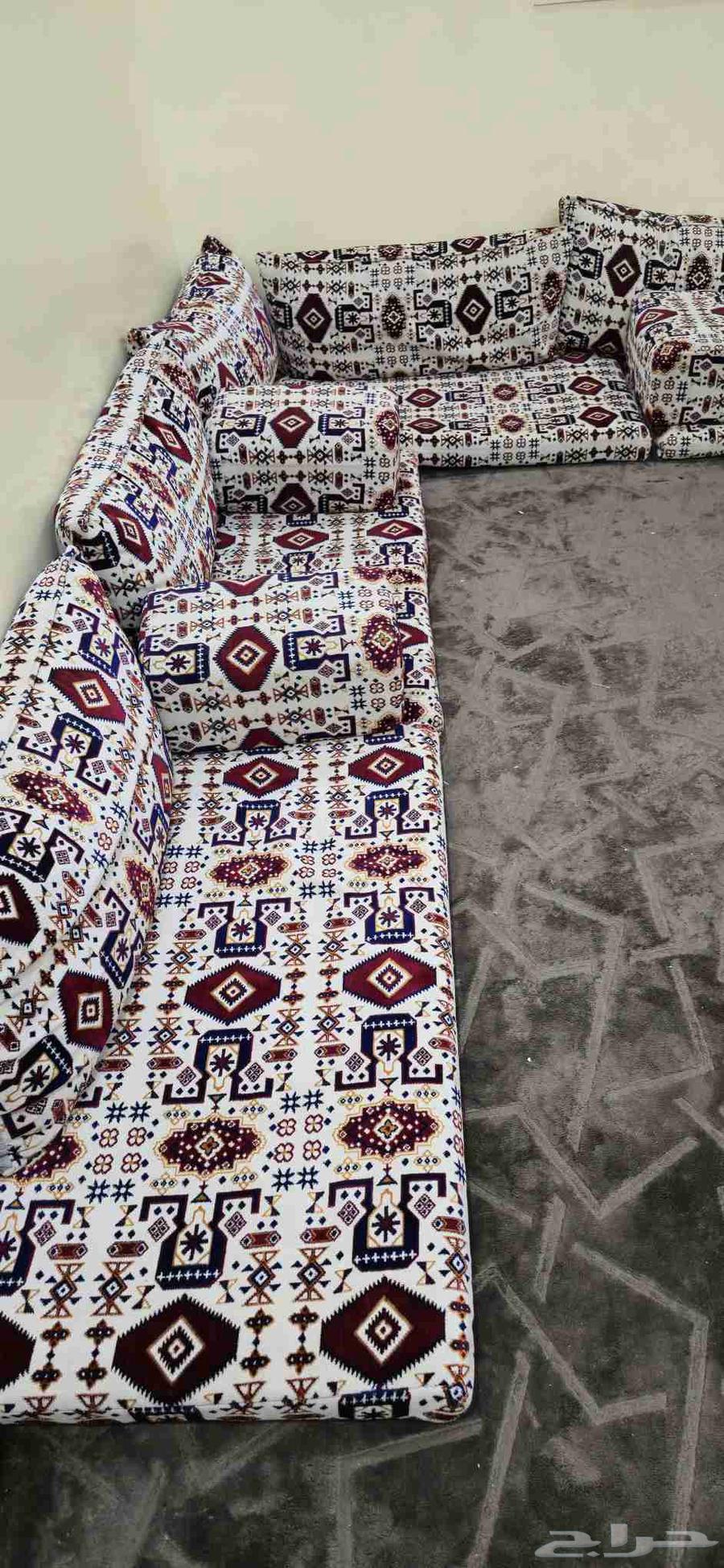 Approximately 4 by 4 floor seating sets, separated about a year ago64367741167491112