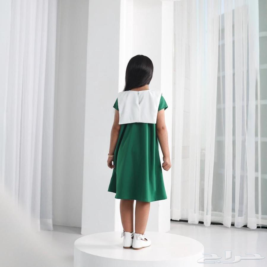 فستان بناتي او نسائي لليوم الوطني بشكل جديد رااقي64391632574211114