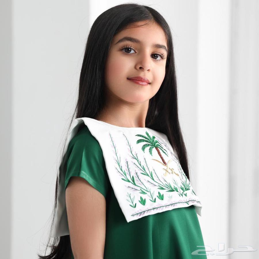 فستان بناتي او نسائي لليوم الوطني بشكل جديد رااقي64391632574211113