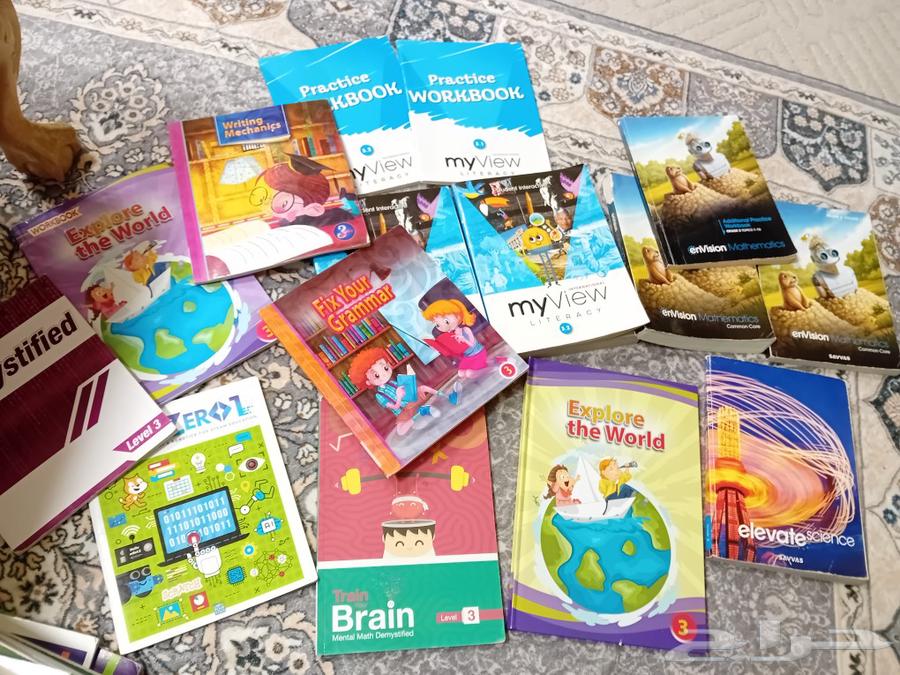 Grade 3 books, used American curriculum, but clean64377520851202110