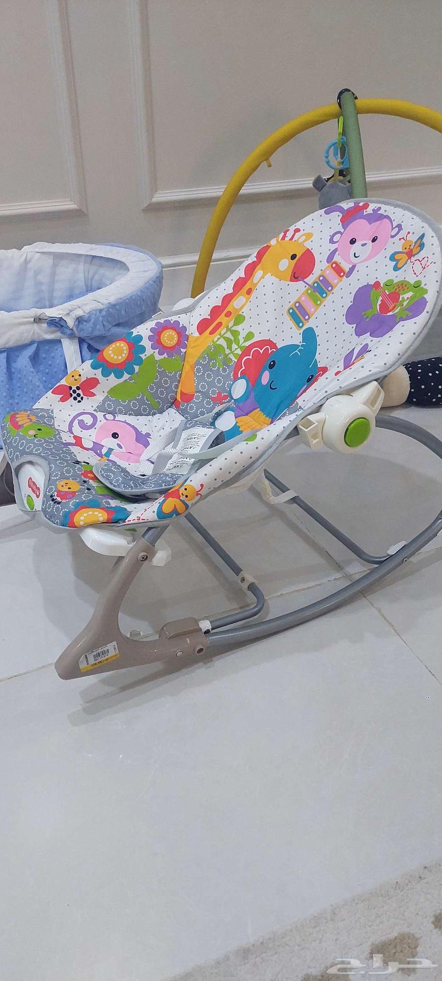 سرير اطفال رضع مع جلاسه و محبس اطفال64384106170626112