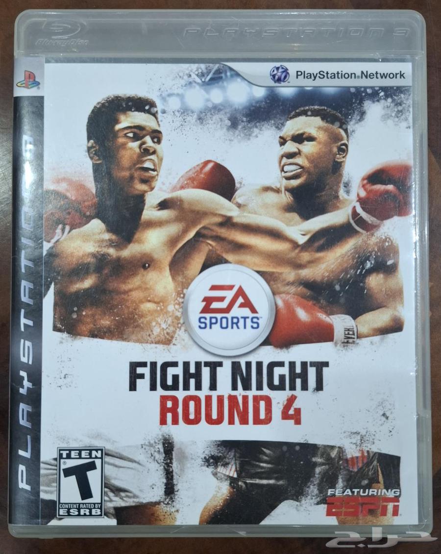 لعبة بلايستيشن 3   fight night round 4 مستعمل نظيف64384120320131110