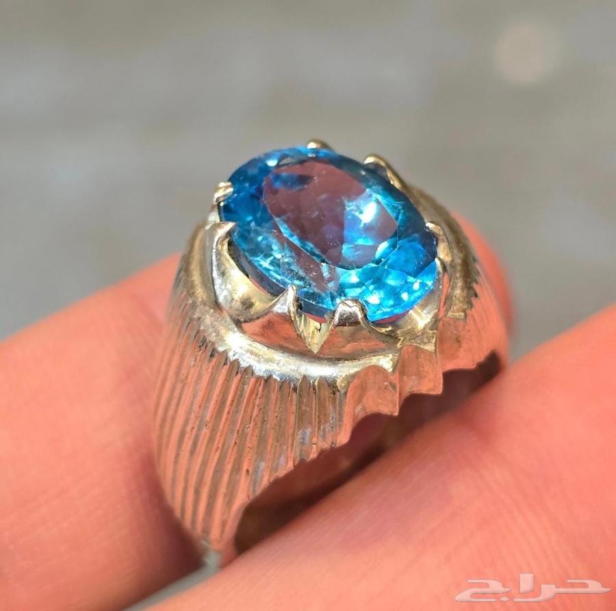 خواتم فضه احجار توباز64388908640387111