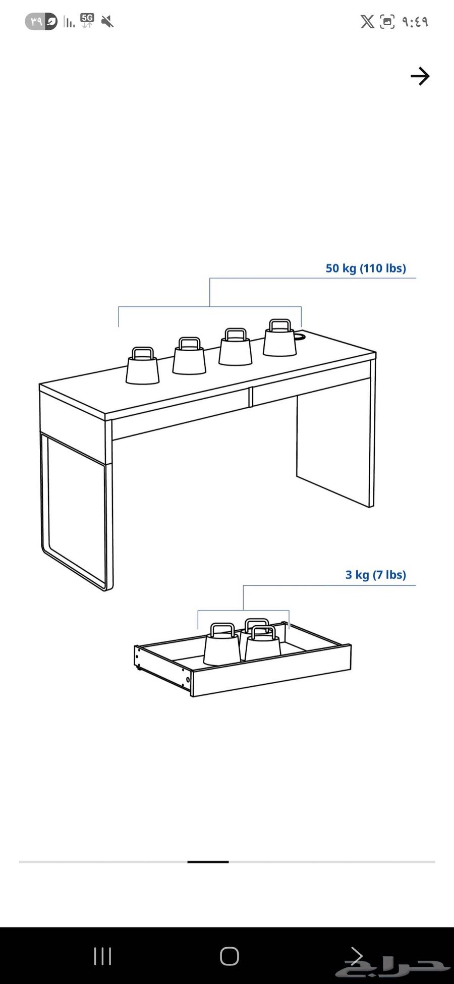 مكتب من أيكيا64383344948099114