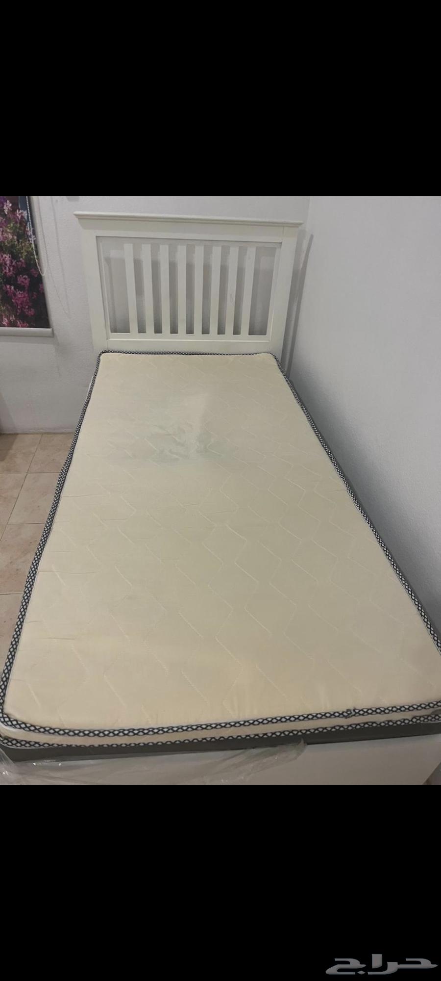 Two beds for sale with semi-new mattresses, price 700 SAR64382514328705112