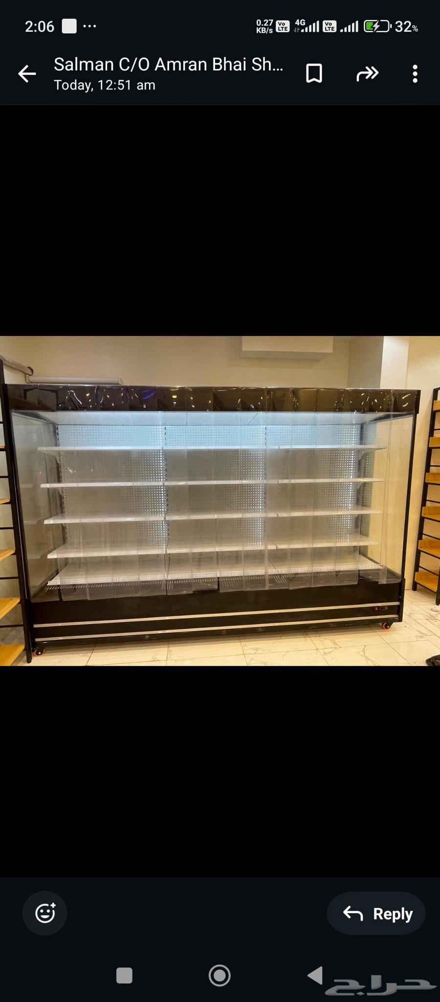 Refrigerator 3 meters for vegetables black color brand new e64382983850242110