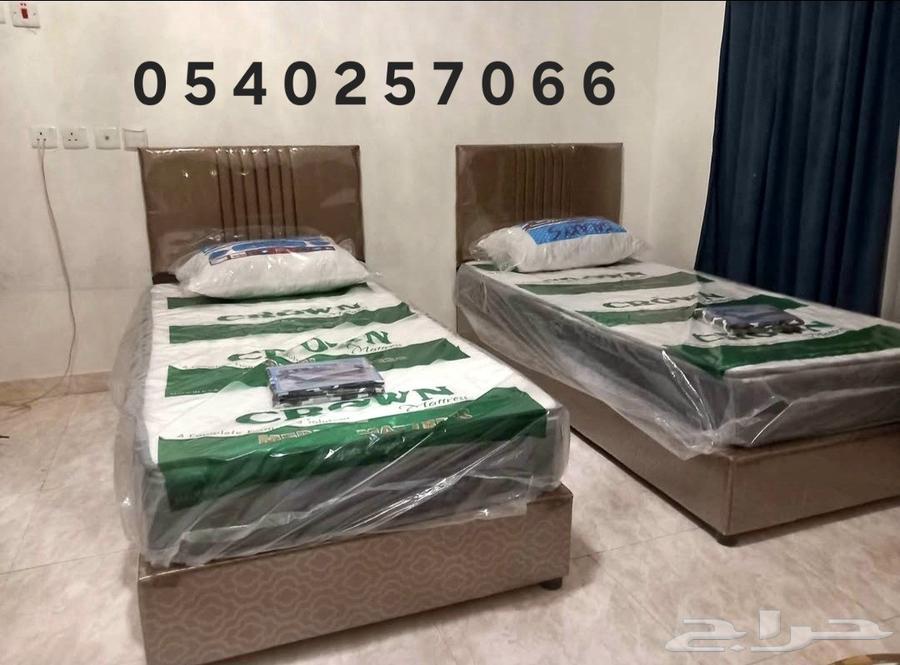 Free delivery and installation in Riyadh, single bed with mattress 275 SAR64386627333377113