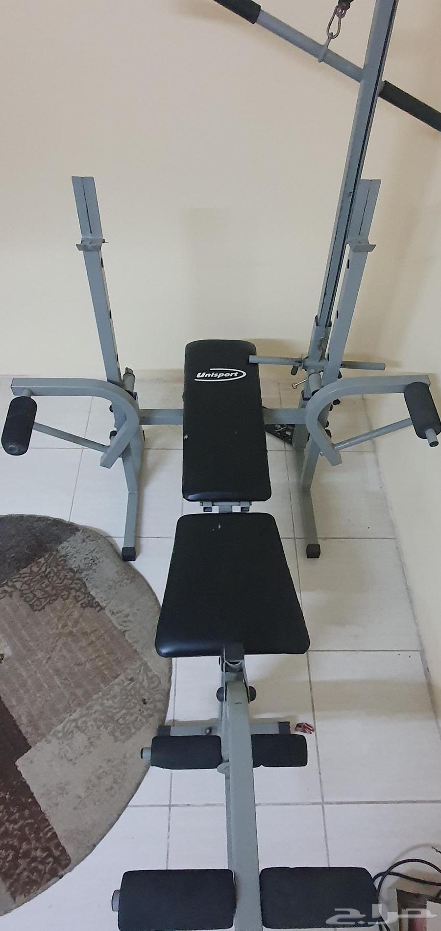 بنش لتمرين الظهر والصدر والرجل وشنطة اوزان كامله64377374626946113