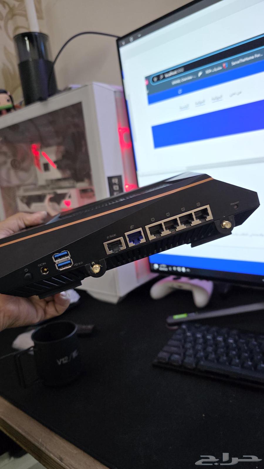 للبيع راوتر ASUS ROG Rapture GT-AX1100064384217676930111