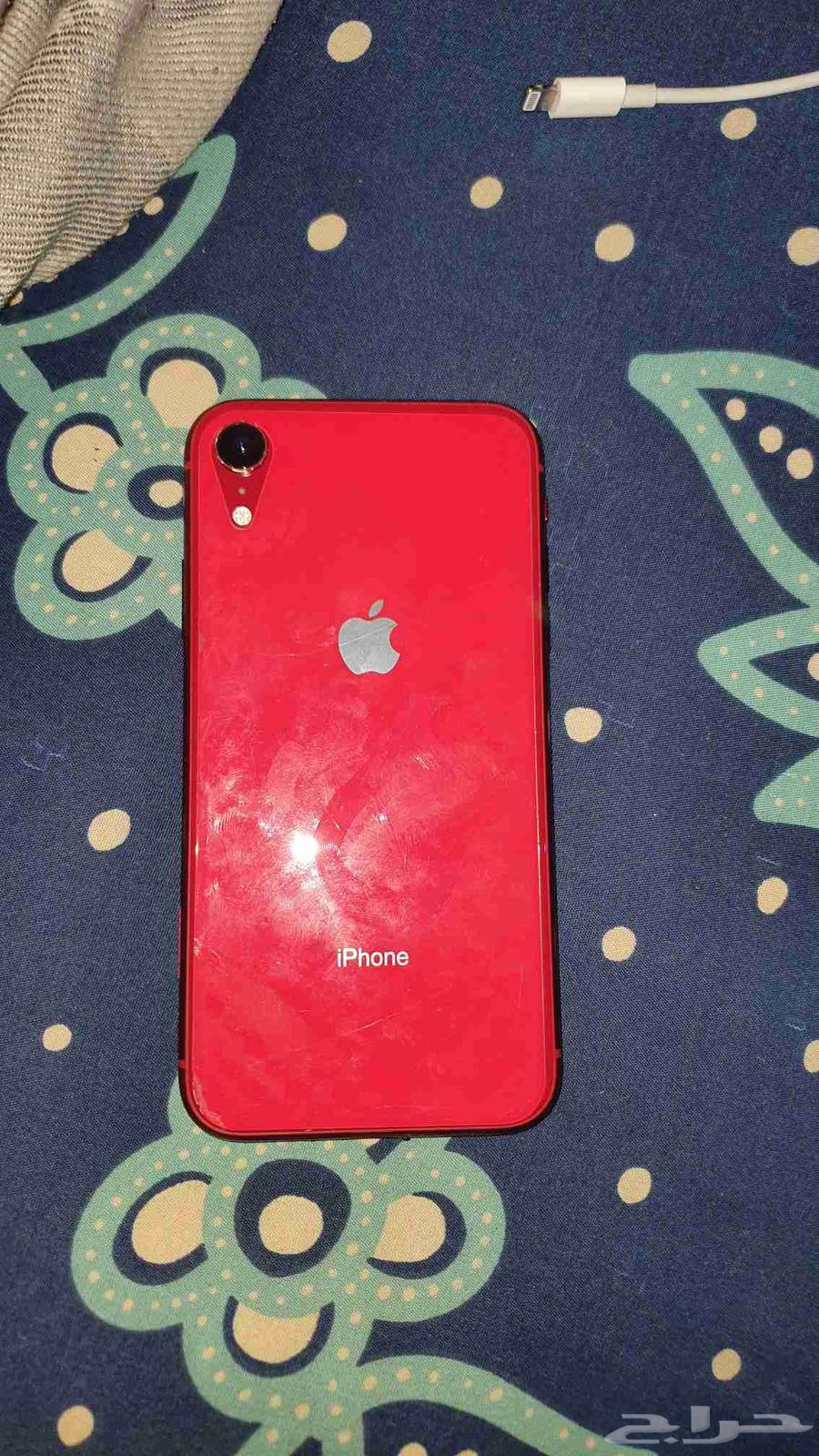 ايفون xr مغير شاشة وبطارية 64GB نسة البطارية 100 الجوال فيه64380765006211111