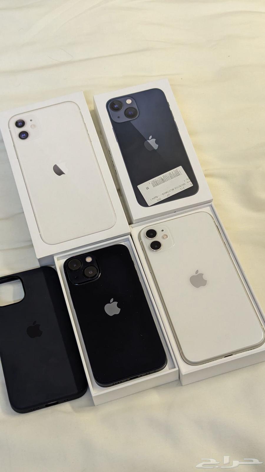 جوالين ايفون شبه جديده للبيع ايفون 11 وايفون 13 512 G64382073151745112