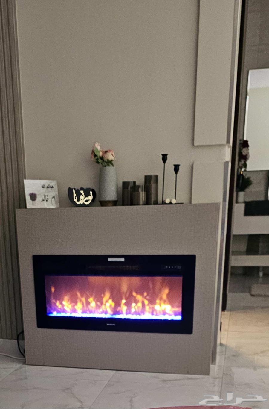 مدفاه كهربائيه مع ديكور64382997687298110