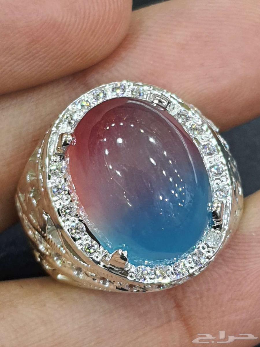 خاتم نوادر الجاد البورمي بشهادة64386388703745110