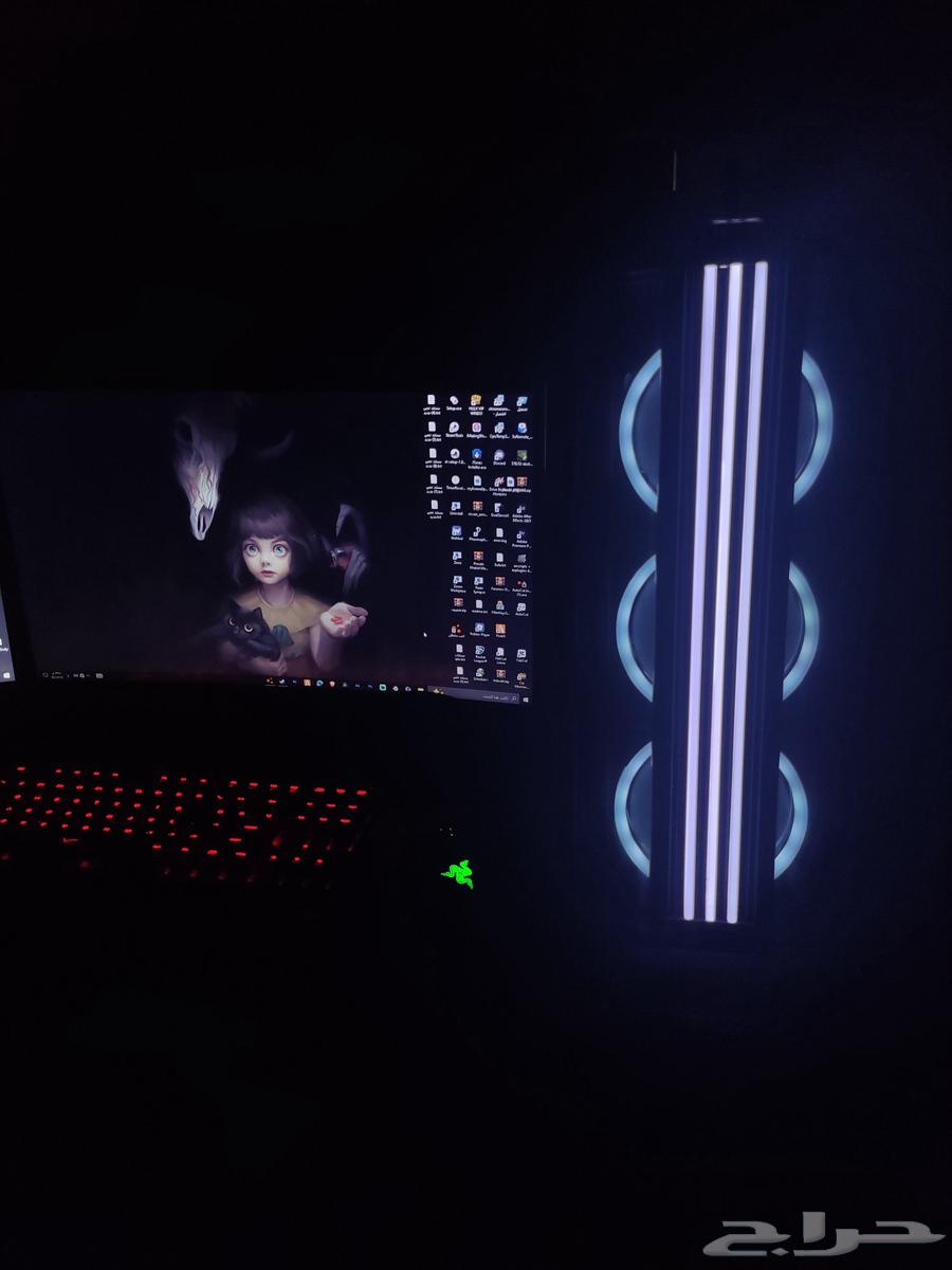 بي سي كامل مع اغراضه للبيع64389308503169111