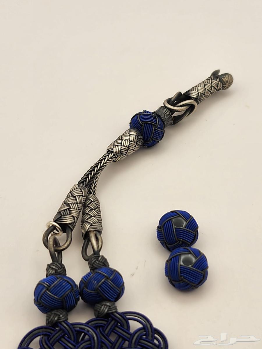 طربزونه فضه عيار 1000 باللون الازرق الغامق مع الفواصل64381493880961113