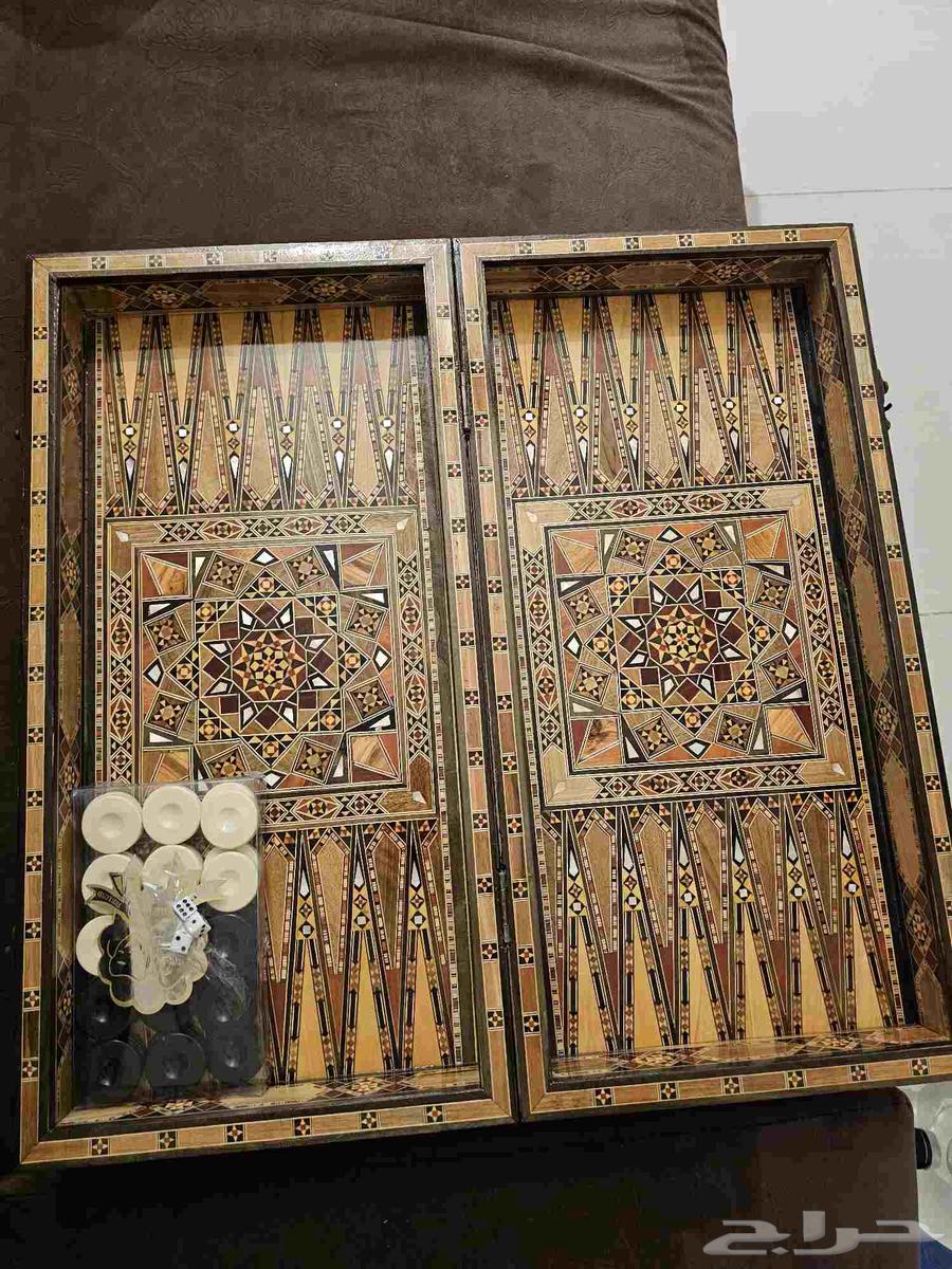 طاولة زهر صدفية تراث دمشقي جديدة64392237271810112