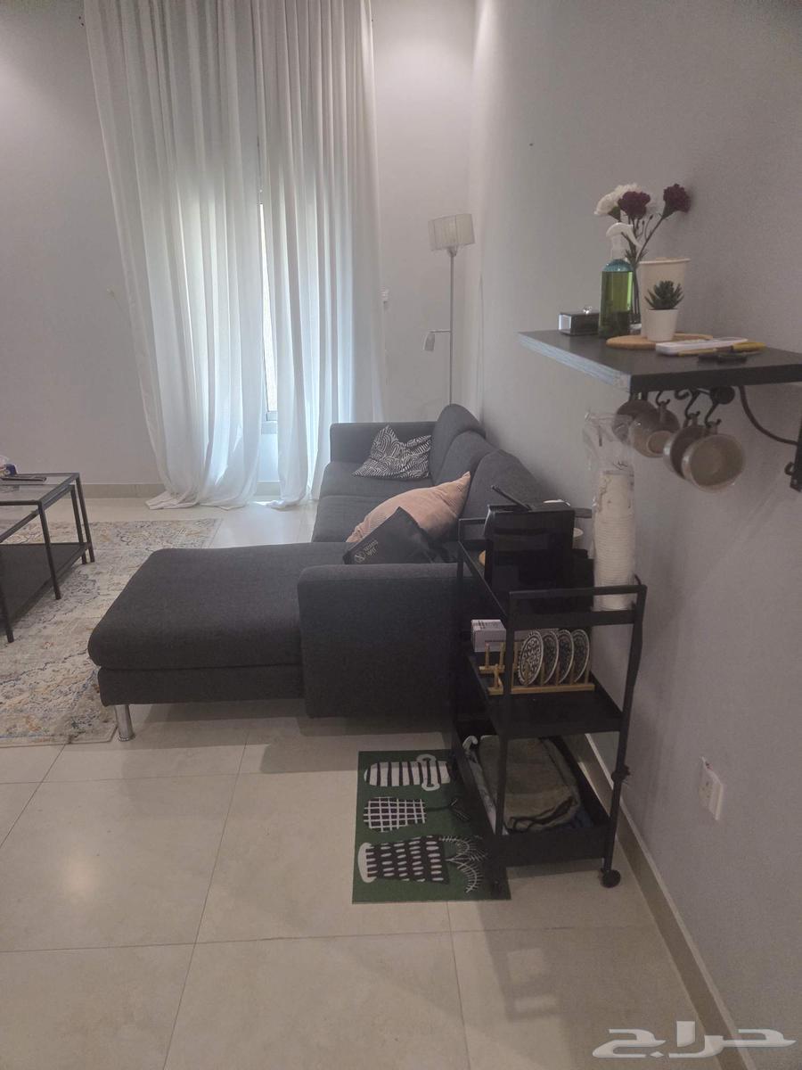 Complete living room set for sale including sofa, bookshelf, and tables64381961716354110