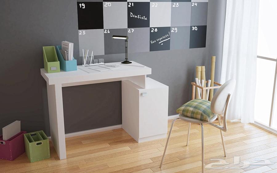 مكتب أبيض مع تخزين64381123343746113