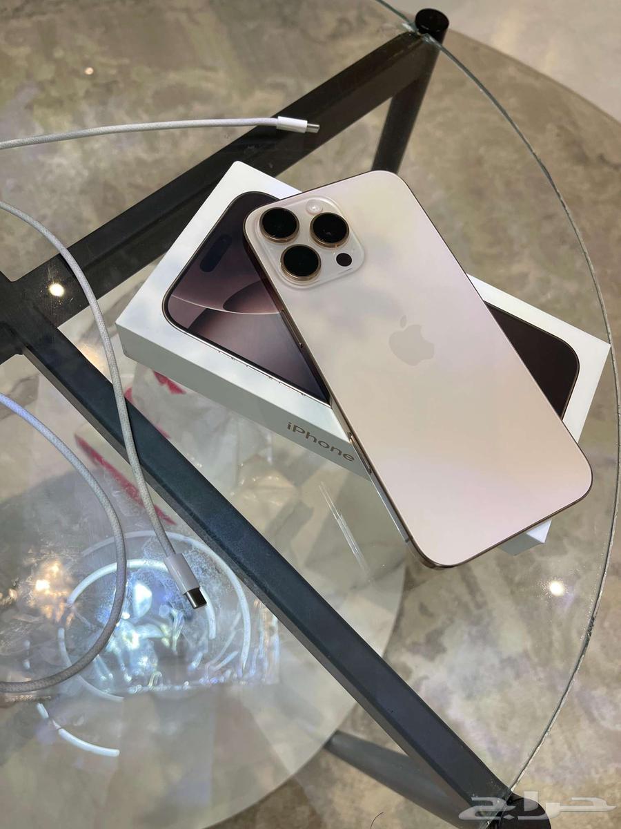 للبيع  iPhone 16 Pro Max   256GB   لون صحراوي (Titanium Dese64392305734401114